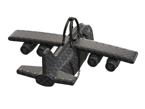 Airplane Black Bag 3D Model