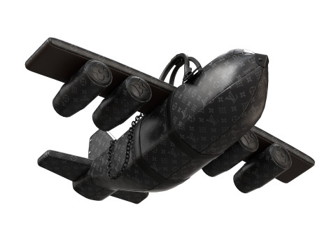 Airplane Black Bag 3D Модель
