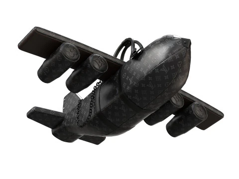 Airplane Black Bag 3D Model