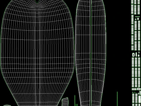 Airplane Black Bag 3D Model
