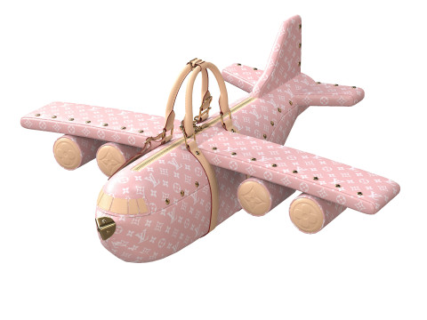 Airplane Pink Bag Modelo 3D