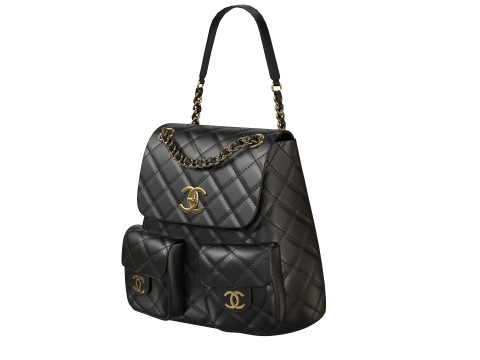 Small Backpack Black Bag Modelo 3D