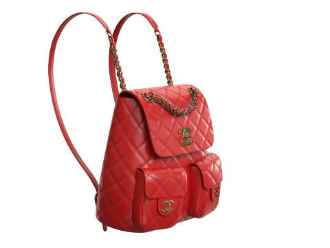 Small Backpack Red Bag Modello 3D