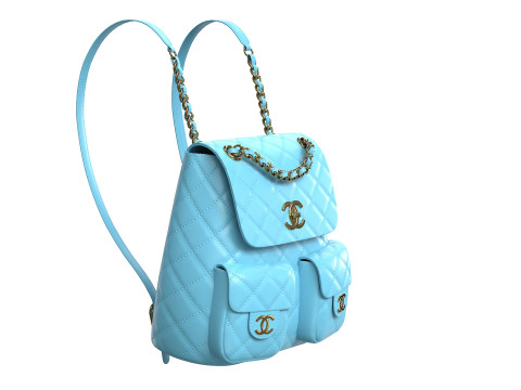 Small Backpack Bag 3D 模型