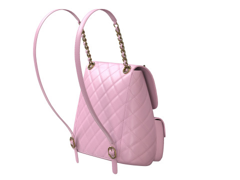 Small Backpack Bag 3D 模型