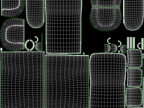 Small Backpack Bag 3D 模型