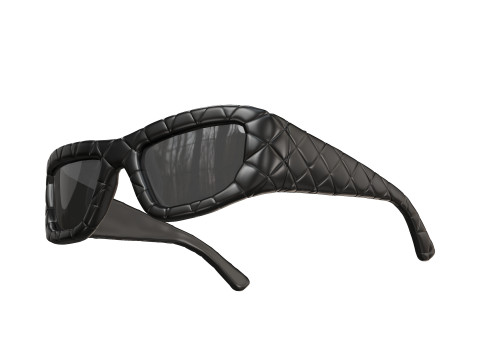 Intrecciato Rectangular Sunglasses 3D Модель
