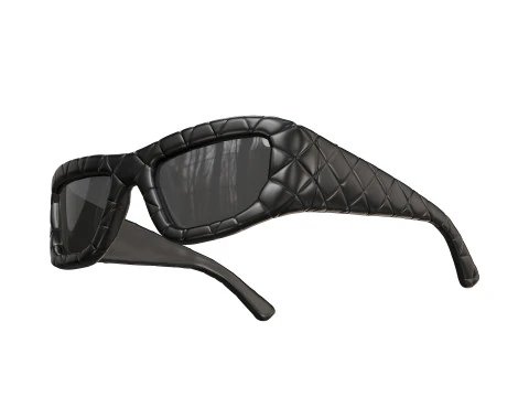 Intrecciato Rectangular Sunglasses 3D Model