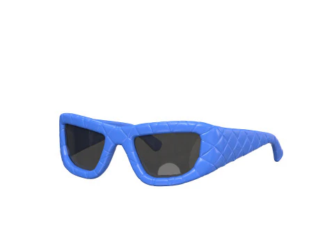 Intrecciato Rectangular Sunglasses 3D Model