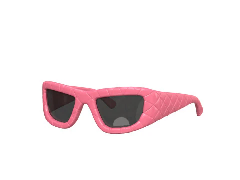 Intrecciato Rectangular Sunglasses 3D Model