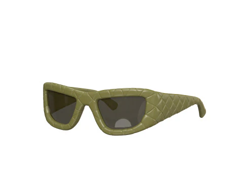 Intrecciato Rectangular Sunglasses 3D Model