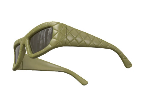 Intrecciato Rectangular Sunglasses 3D Model