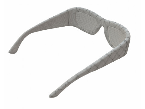 Intrecciato Rectangular Sunglasses 3D Модель