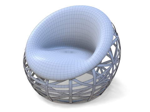 Diamond Armchair by Marcel Wanders Modèle 3D