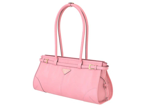 Bolsa m&eacute;dia de couro Modelo 3D