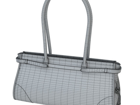 Medium Leather Handbag 3D Модель