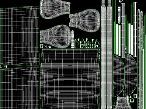 Bolsa m&eacute;dia de couro Modelo 3D