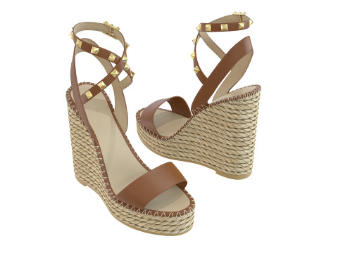 125mm Rockstud Sandals Modello 3D
