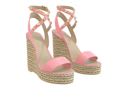 125mm Rockstud Sandals Modello 3D