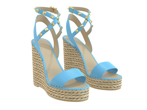 125mm Rockstud Sandals Modello 3D