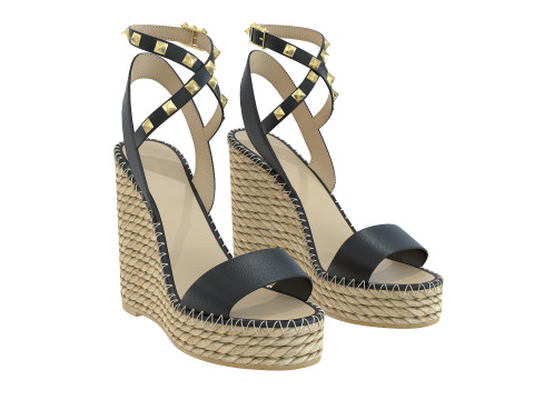 125mm Rockstud Sandals Modello 3D