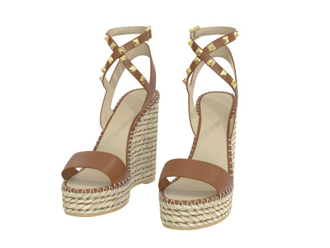 125mm Rockstud Sandals Modello 3D