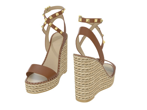 125mm Rockstud Sandals Modello 3D