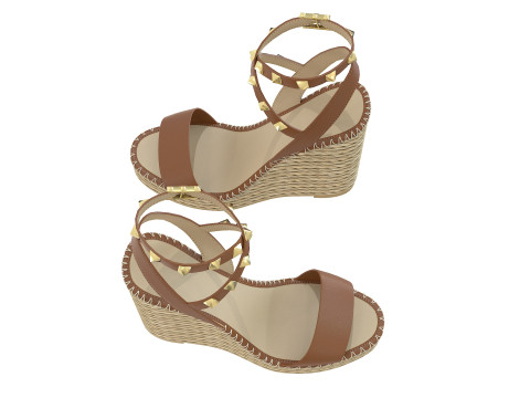 125mm Rockstud Sandals Modello 3D