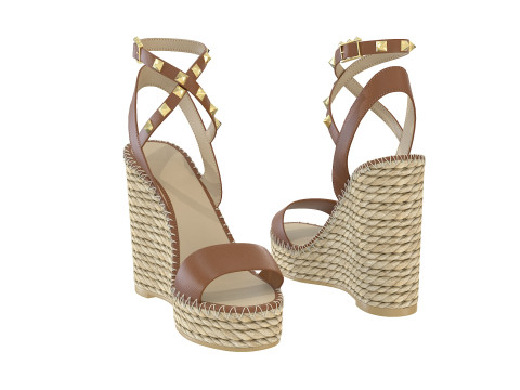 125mm Rockstud Sandals Modello 3D