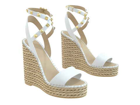 125mm Rockstud Sandals Modello 3D