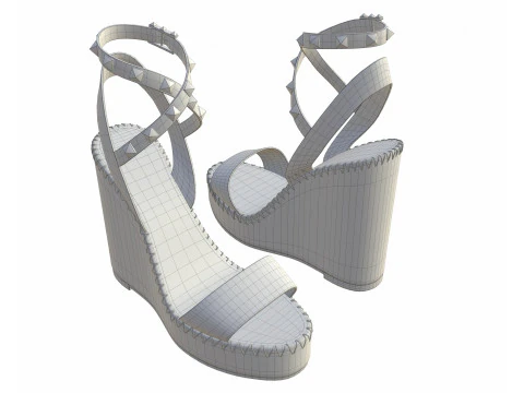 125mm Rockstud Sandals 3D Model