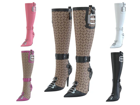 Botas Essex Modelo 3D