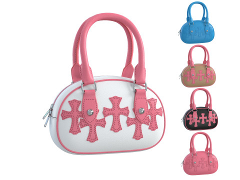 Hearts Bag with straps Modello 3D