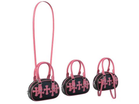 Hearts Bag with straps 3D Model
