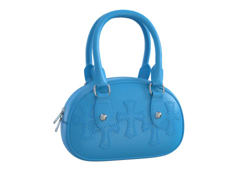 Hearts Bag with straps 3D Model