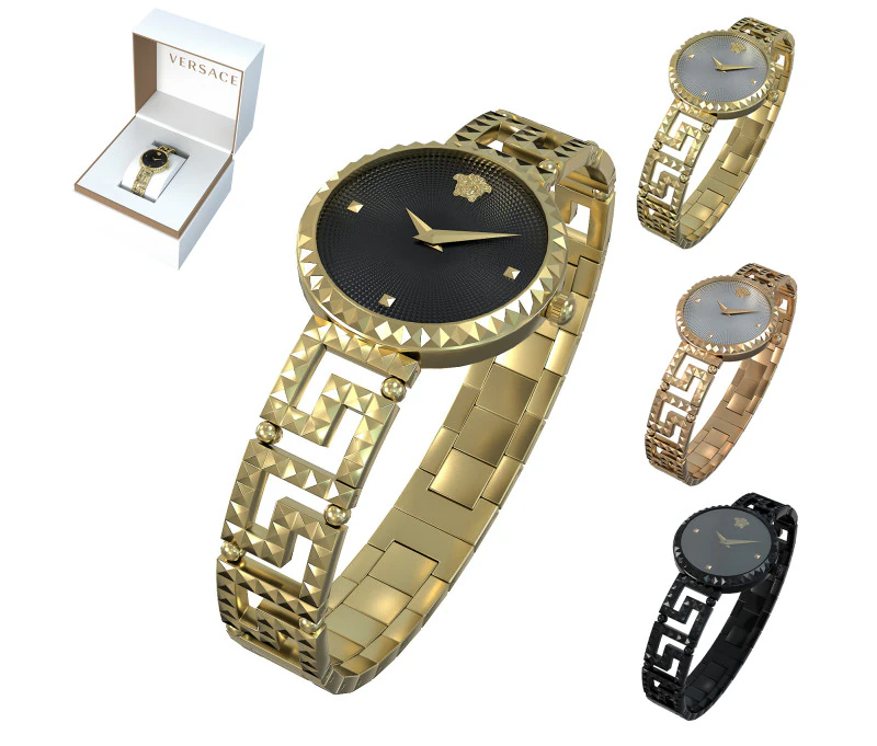 Greca Goddess Watch and box 3D Model .c4d .max .obj .3ds .fbx .stl .blend 