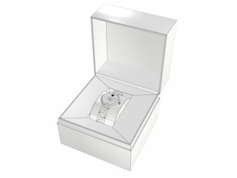 Greca Goddess Watch and box 3D Model