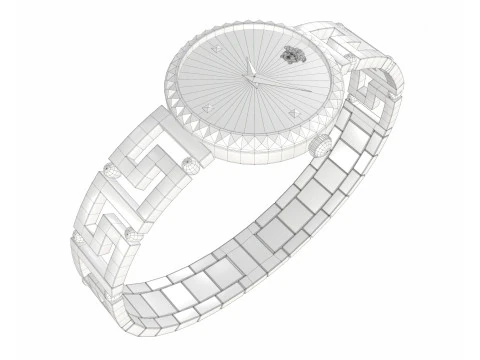 Greca Goddess Watch and box 3D Model