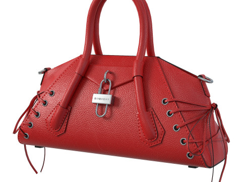 Mini Antigona Bag Red Modello 3D