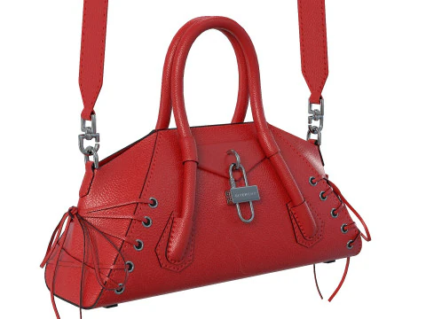 Mini Antigona Bag Red 3D Model