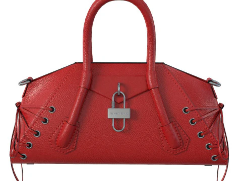 Mini Antigona Bag Red 3D Model