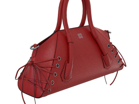 Mini Antigona Bag Red 3D Model