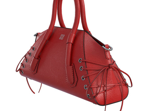 Mini Antigona Bag Red Modello 3D