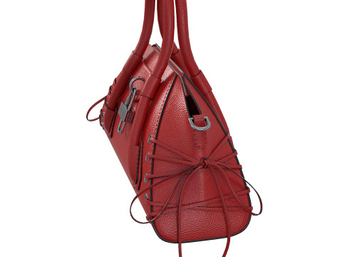 Mini Antigona Bag Red Modello 3D