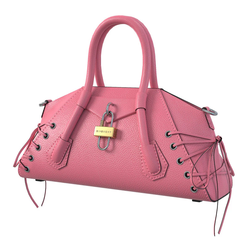 Mini Antigona Bag Pink 3D Model .c4d .max .obj .3ds .fbx .stl .blend