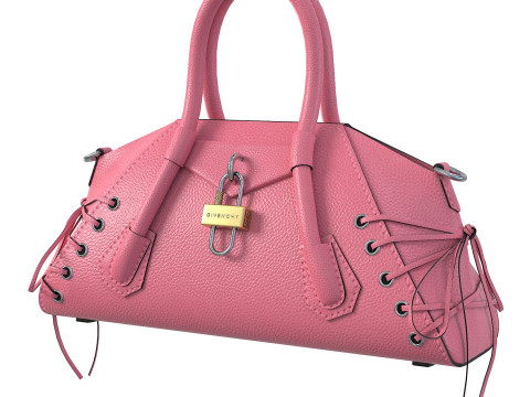 Mini Antigona Bag Pink Modello 3D
