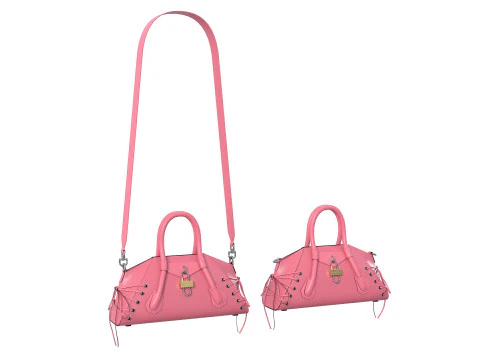 Mini Antigona Bag Pink 3D Model