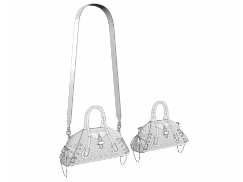 Mini Antigona Bag Pink 3D Model
