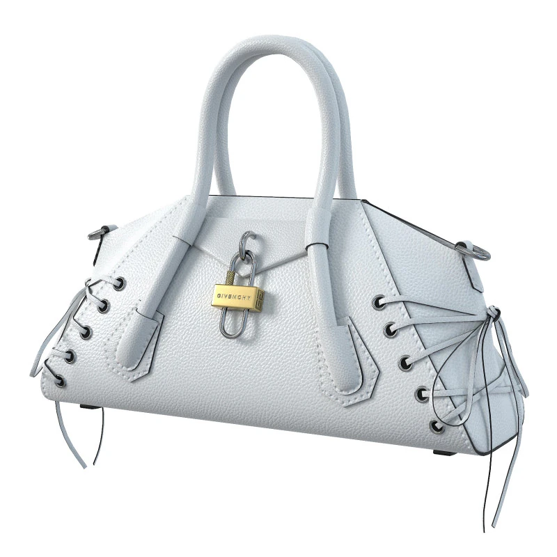Mini Antigona Bag White 3D Model .c4d .max .obj .3ds .fbx .stl .blend 