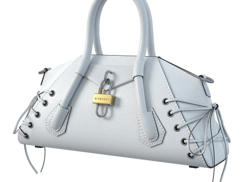 Mini Antigona Bag White Modello 3D